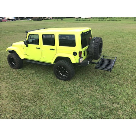 Great Day Hitch-N-Ride XL- Truck Hitch Receiver Cargo Carrier - 7 in. sides -2 in. - Black - 41 in. bar HNR1000TLB